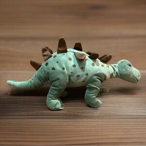 IKEA JATTELIK GREEN STEGOSAURUS DINOSAUR STUFFED ANIMAL PLUSH 19”